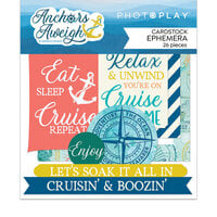 PhotoPlay - Anchors Aweigh Collection - Ephemera - Die Cut Cardstock Pieces
