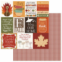 Photo Play Paper - Autumn Orchard Collection - 12 x 12 Double Sided Paper - Thankful