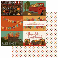 Photo Play Paper - Autumn Orchard Collection - 12 x 12 Double Sided Paper - Blessed