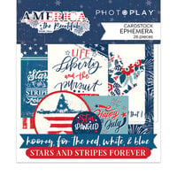 PhotoPlay - America The Beautiful Collection - Ephemera - Die Cut Cardstock Pieces