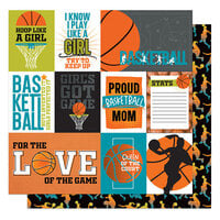 PhotoPlay - MVP Basketball Collection - 12 x 12 Double Sided Paper - Elements - Girls