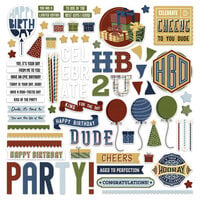 PhotoPlay - Birthday Bash Collection - Card Kit - Stickers