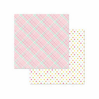 Photo Play Paper - Bloom Collection - 12 x 12 Double Sided Paper - Puddle