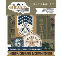 PhotoPlay - The Brave Collection - Ephemera - Die Cut Cardstock Pieces