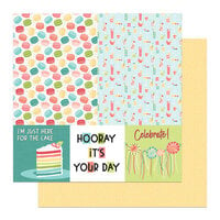 PhotoPlay - Birthday Sparkle Collection - 12 x 12 Double Sided Paper - Make A Speech