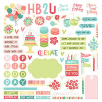 PhotoPlay - Birthday Sparkle Collection - Card Kit - Stickers