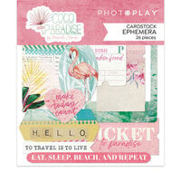 PhotoPlay - Coco Paradise Collection - Ephemera - Die Cut Cardstock Pieces