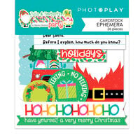 PhotoPlay - Tulla and Norbert's Christmas Party Collection - Ephemera - Die Cut Cardstock Pieces