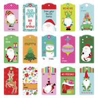 PhotoPlay - Tulla and Norbert's Christmas Party Collection - 12 x 12 Double Sided Paper - Pre-Colored Die Cut Outs - Tag