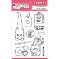 PhotoPlay - Crafting With My Gnomies Collection - Clear Photopolymer Stamps