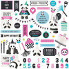 Photo Play Paper - Cake Collection - Panda Party - 12 x 12 Cardstock Stickers - Elements