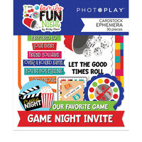 PhotoPlay - Family Fun Night Collection - Ephemera - Die Cut Cardstock Pieces