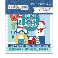PhotoPlay - Frostival Collection - Ephemera - Die Cut Cardstock Pieces