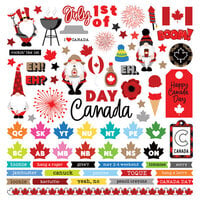 PhotoPlay - Gnome Calendar Collection - 12 x 12 Cardstock Stickers - Elements - Canada