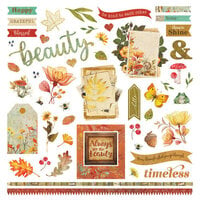 PhotoPlay - Meadow's Glow Collection - 12 x 12 Cardstock Stickers - Elements