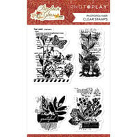 PhotoPlay - Meadow's Glow Collection - Clear Photopolymer Stamps - Botanical