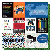 PhotoPlay - Gamer Collection - 12 x 12 Double Sided Paper - Level Up