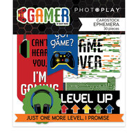PhotoPlay - Gamer Collection - Ephemera - Die Cut Cardstock Pieces