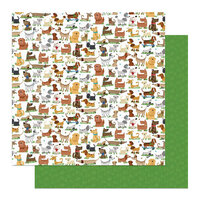 PhotoPlay - Hot Diggity Dog Collection - 12 x 12 Double Sided Paper - Dog Park Friends