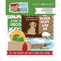 PhotoPlay - Hot Diggity Dog Collection - Ephemera - Die Cut Cardstock Pieces