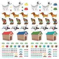 PhotoPlay - Hot Diggity Dog Collection - 12 x 12 Single Sided Paper - Pre-Colored Dies