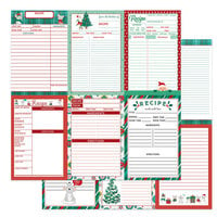 PhotoPlay - Not A Creature Was Stirring Collection - 12 x 12 Double Sided Recipe Cards Paper - Vertical