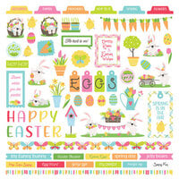 PhotoPlay - Hop To It Collection - 12 x 12 Cardstock Stickers - Elements
