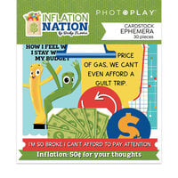 PhotoPlay - Inflation Nation Collection - Ephemera - Die Cut Cardstock Pieces