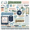 PhotoPlay - In Loving Memory Collection - 12 x 12 Cardstock Stickers - Elements