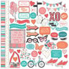 Photo Play Paper - Like a Girl Collection - 12 x 12 Cardstock Stickers - Elements