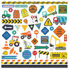 PhotoPlay - Little Builder Collection - 12 x 12 Cardstock Stickers - Elements