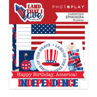 PhotoPlay - Land That I Love Collection - Ephemera - Die Cut Cardstock Pieces