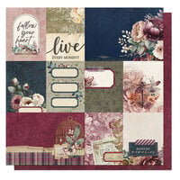 PhotoPlay - Midnight Garden Collection - 12 x 12 Double Sided Paper - Follow Your Heart