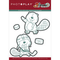 PhotoPlay - O Canada 2 Collection - Etched Dies - Beaver Hockey