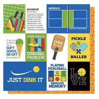PhotoPlay - Pickleball Collection - 12 x 12 Double Sided Paper - Dillball