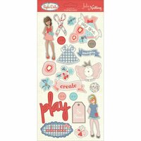 Photo Play Paper - Paper Dolls Collection - Chipboard Stickers