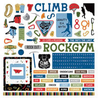 PhotoPlay - Rock Climbing Collection - 12 x 12 Cardstock Stickers - Elements