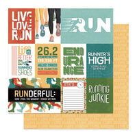 PhotoPlay - Runner's High Collection - 12 x 12 Double Sided Paper - Live Love Run