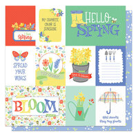PhotoPlay - Showers And Flowers Collection - 12 x 12 Double Sided Paper - Hello Spring