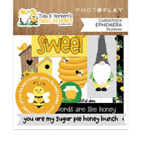 PhotoPlay - Tulla and Norbert's Sweet As Honey Collection - Ephemera - Die Cut Cardstock Pieces
