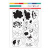 Photo Play Paper - Clear Photopolymer Stamp Set - Feathery Peonies