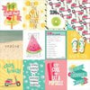 Photo Play Paper - Summer Daydreams Collection - 12 x 12 Double Sided Paper - Unplug 3 x 4 Cards