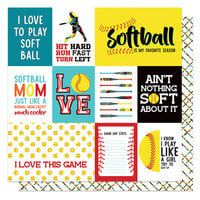 PhotoPlay - MVP Softball Collection - 12 x 12 Double Sided Paper - Game Day