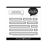PhotoPlay - Say It With Stamps Collection - Etched Dies - Sentiment Strips