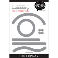 PhotoPlay - Say It With Stamps Collection - Etched Dies - Mini Slimline - Penny Slider