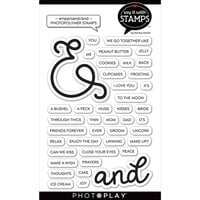 PhotoPlay - Say It With Stamps Collection - Clear Photopolymer Stamps - Ampersand