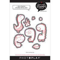 PhotoPlay - Say It With Stamps Collection - Etched Dies - Dino Friends
