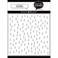 PhotoPlay - Say It With Stamps Collection - 6 x 6 Stencils - Raindrops