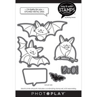 PhotoPlay - Say It With Stamps Collection - Halloween - Etched Dies - I'm Batty For You