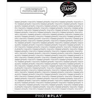 PhotoPlay - Say It With Stamps Collection - Clear Photopolymer Stamps - Grateful Thankful Blessed Background